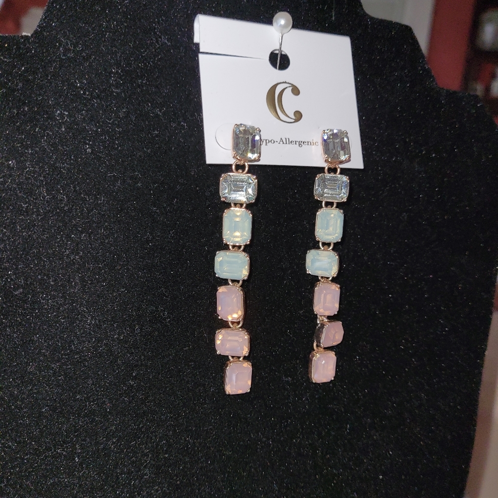 NWT Charming Charlie drop statement earrings